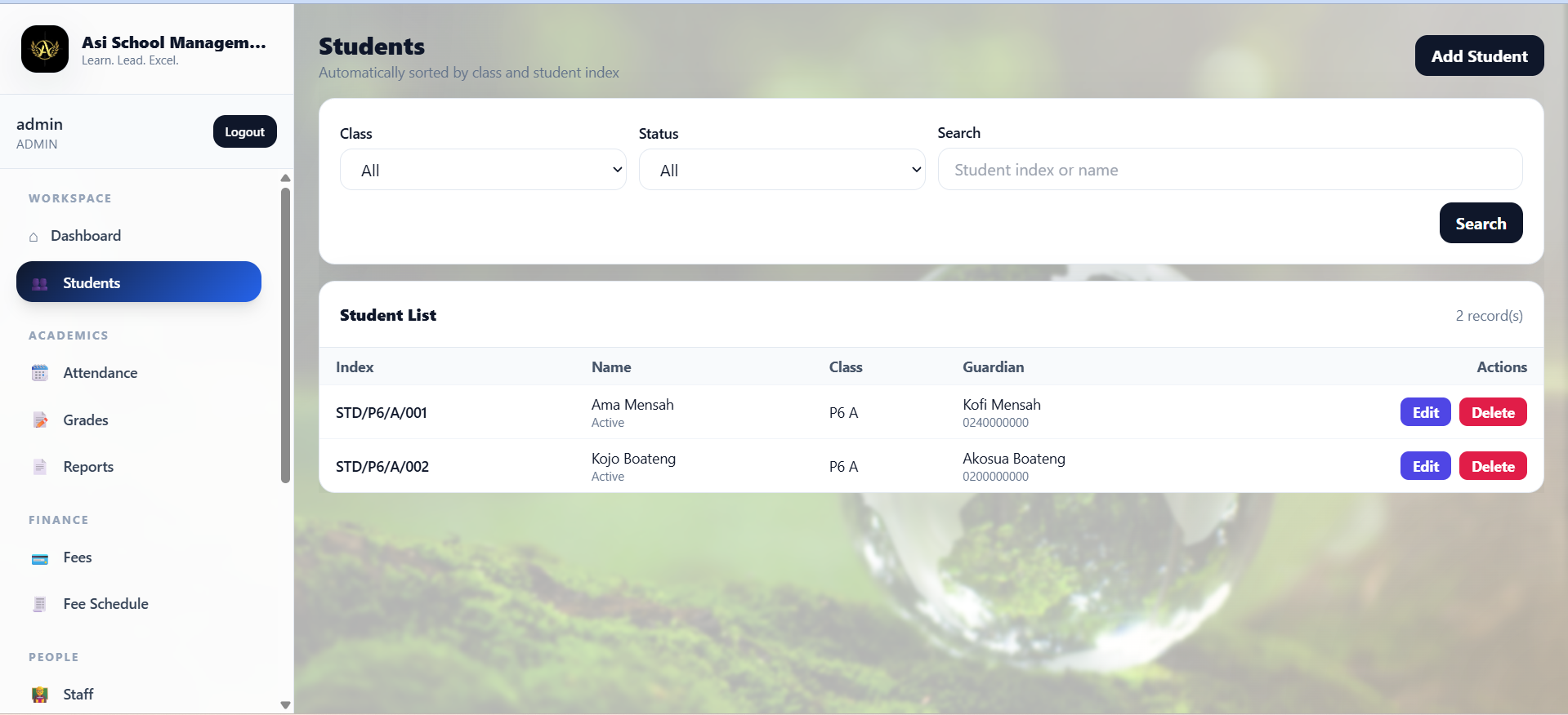 ASISMS app preview 3